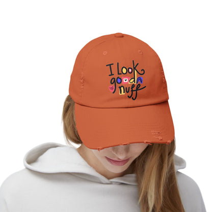 I Look GoodaNuff Distressed Baseball Cap