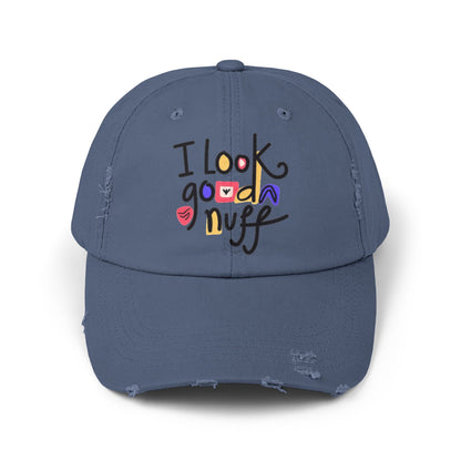 I Look GoodaNuff Distressed Baseball Cap