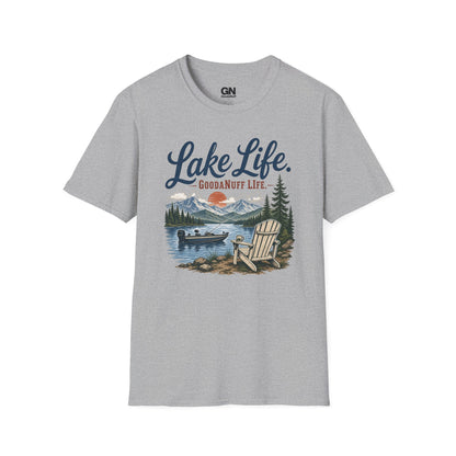 Lake Life. GoodaNuf Life. Unisex Softstyle T-Shirt