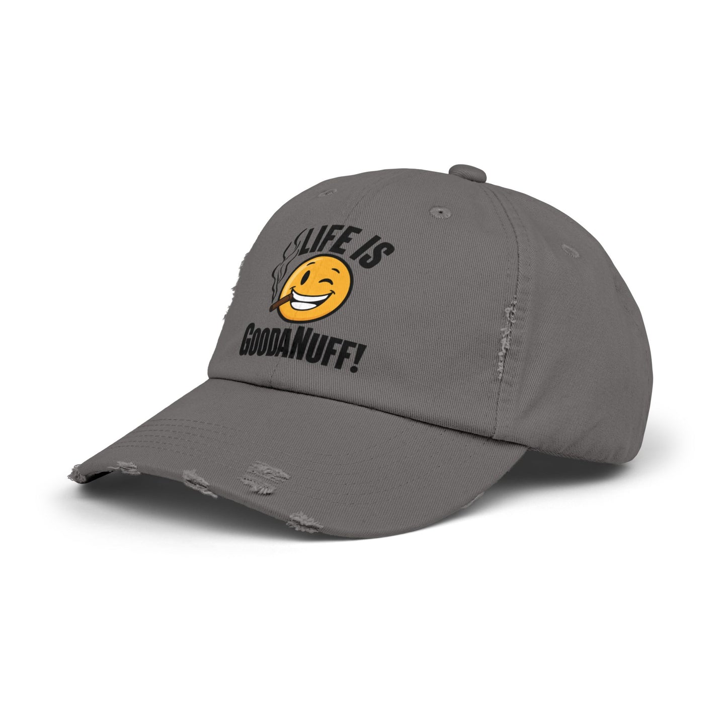 Life is GoodaNuff Distressed Baseball Cap