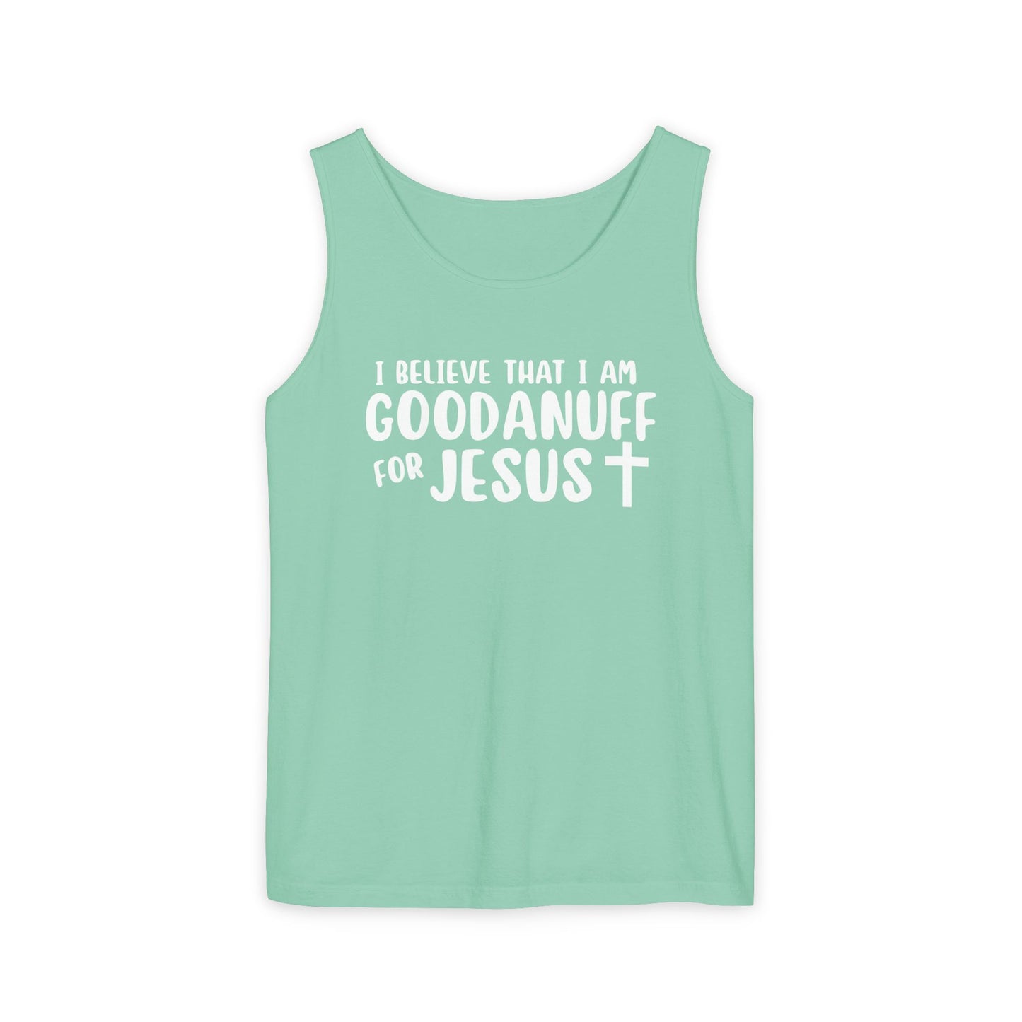 I Believe that I am GoodaNuff for Jesus Men's Lightweight Tank Top