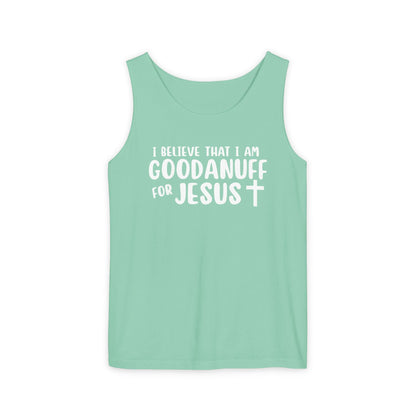 I Believe that I am GoodaNuff for Jesus Men's Lightweight Tank Top
