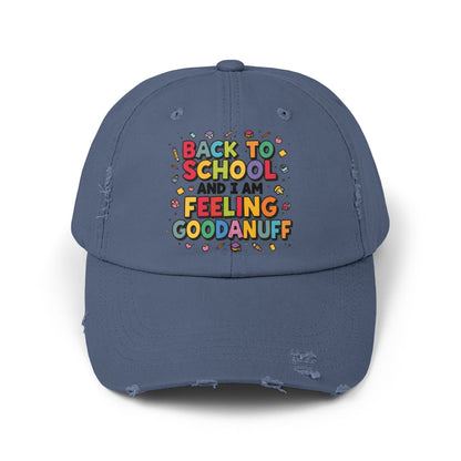 Back to School and I Am Feeling GoodaNuff Distressed Baseball Cap