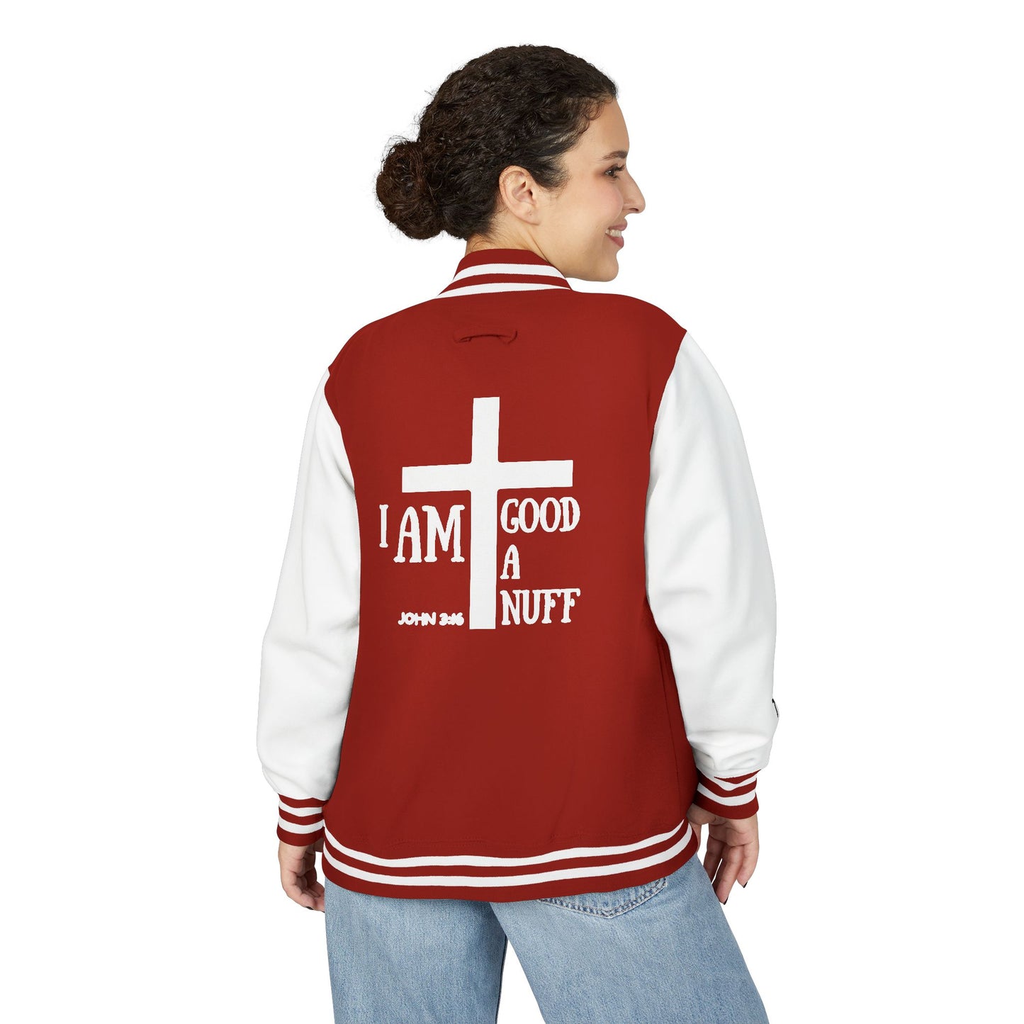 I AM GoodaNuff Unisex Letterman Jacket