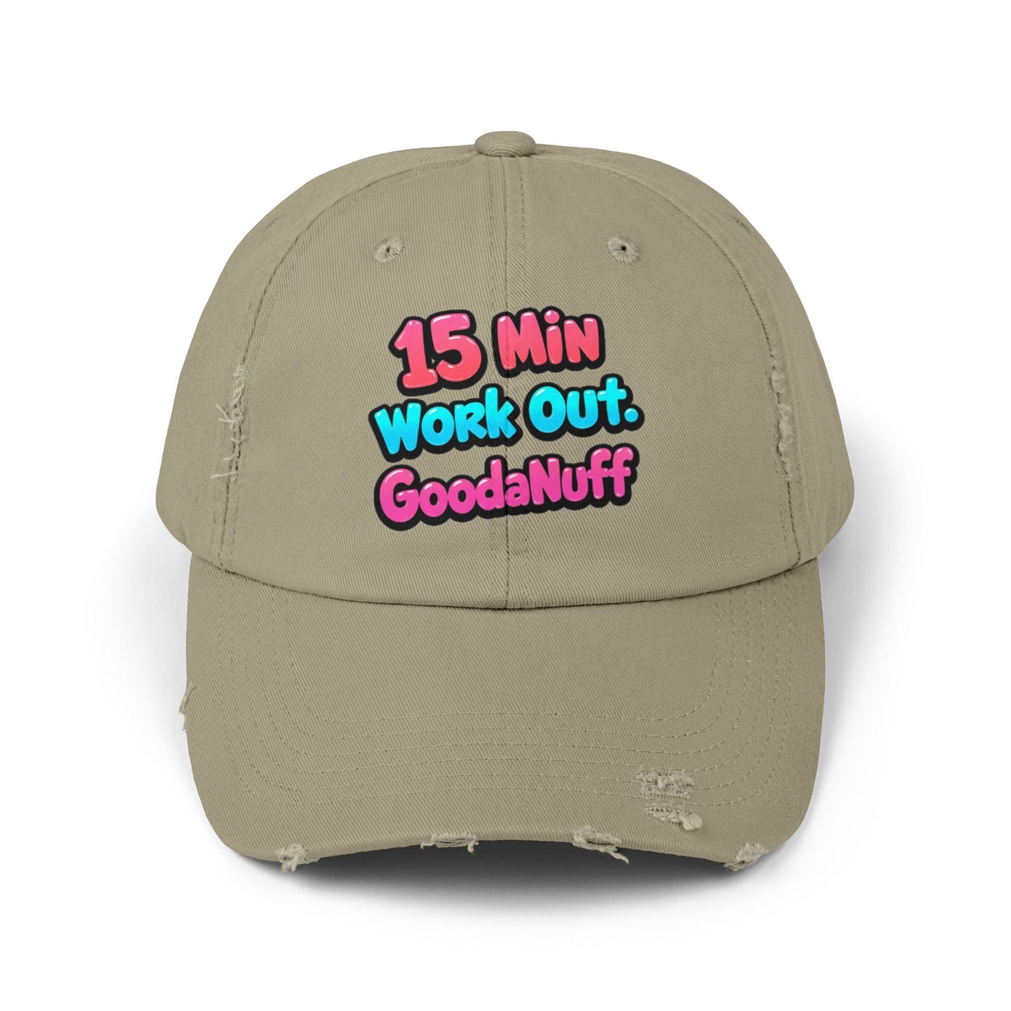15 Min Workout GoodaNuff Distressed Baseball Cap