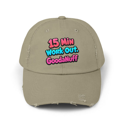 15 Min Workout GoodaNuff Distressed Baseball Cap