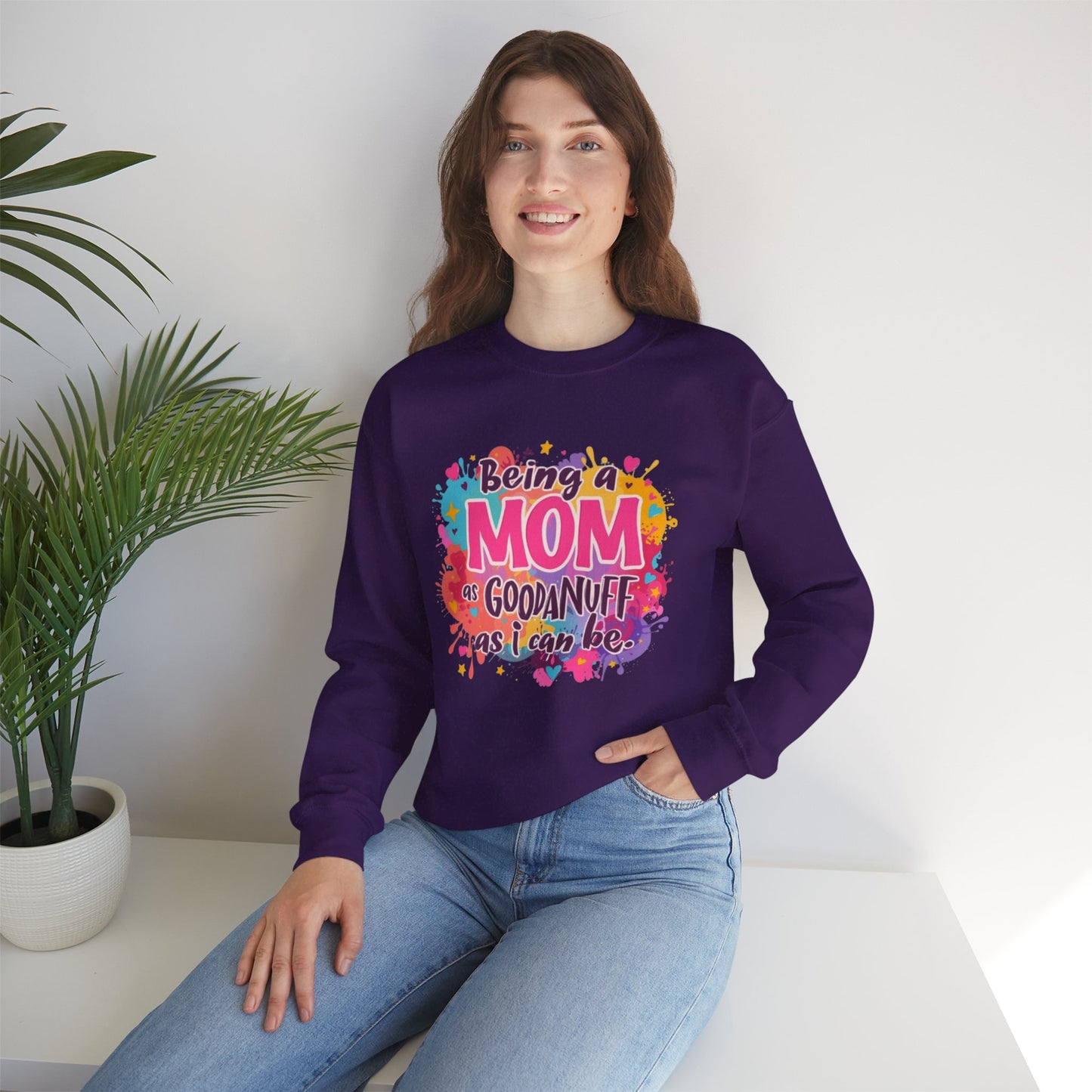 Being a Mom as GoodaNuff as I can be Unisex Softstyle T-Shirt