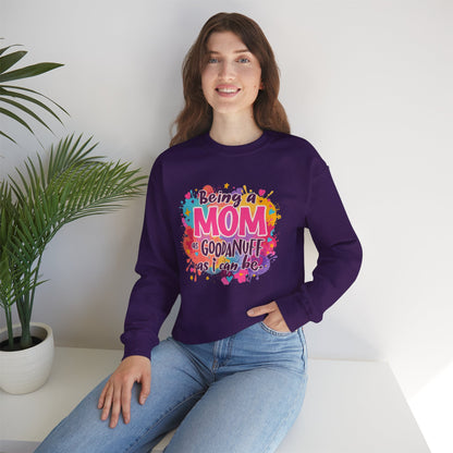 Being a Mom as GoodaNuff as I can be Unisex Softstyle T-Shirt