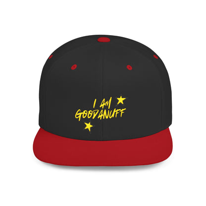 I Am GoodaNuff Embroidery Flat Bill Cap
