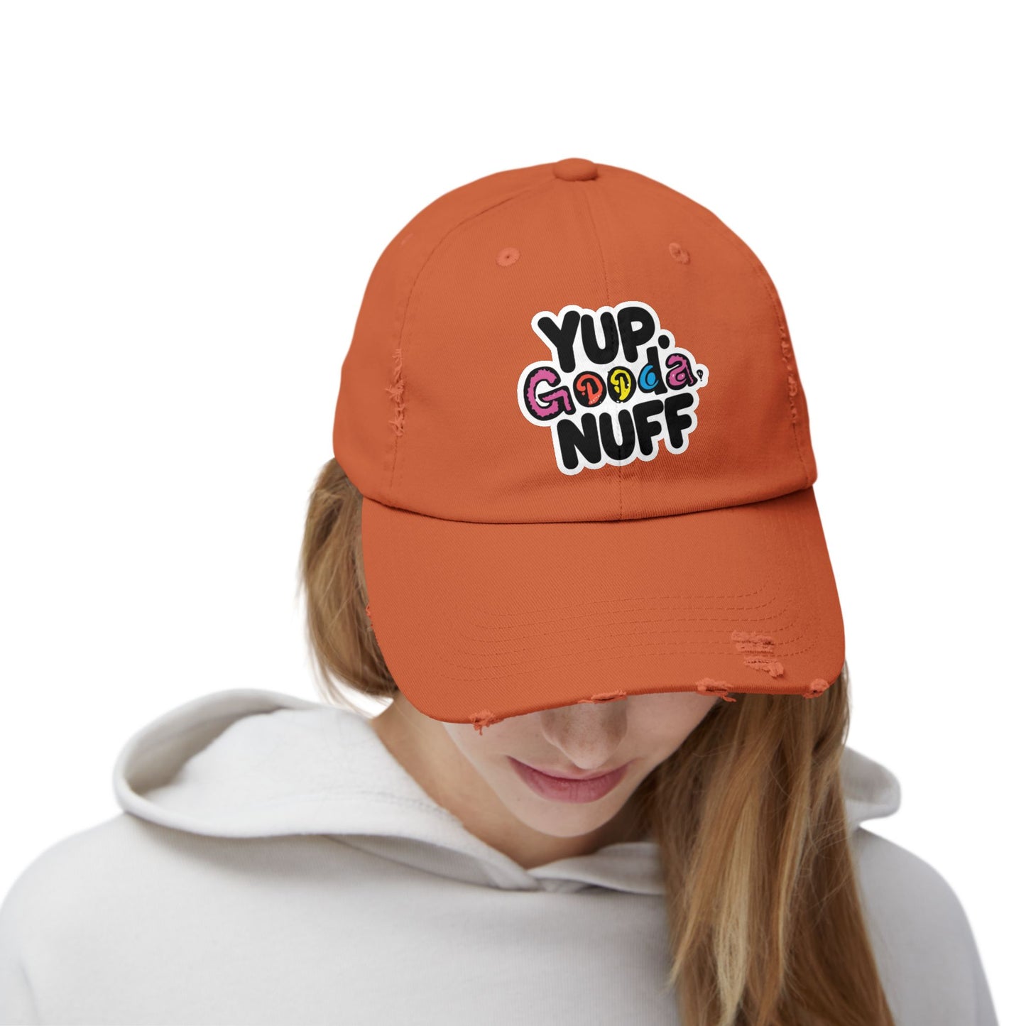 Yup. GoodaNuff Distressed Baseball Cap