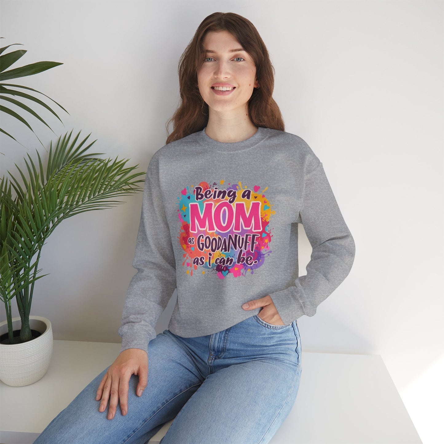 Being a Mom as GoodaNuff as I can be Unisex Softstyle T-Shirt