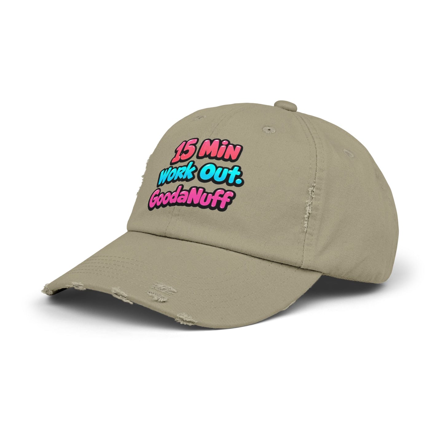 15 Min Workout GoodaNuff Distressed Baseball Cap