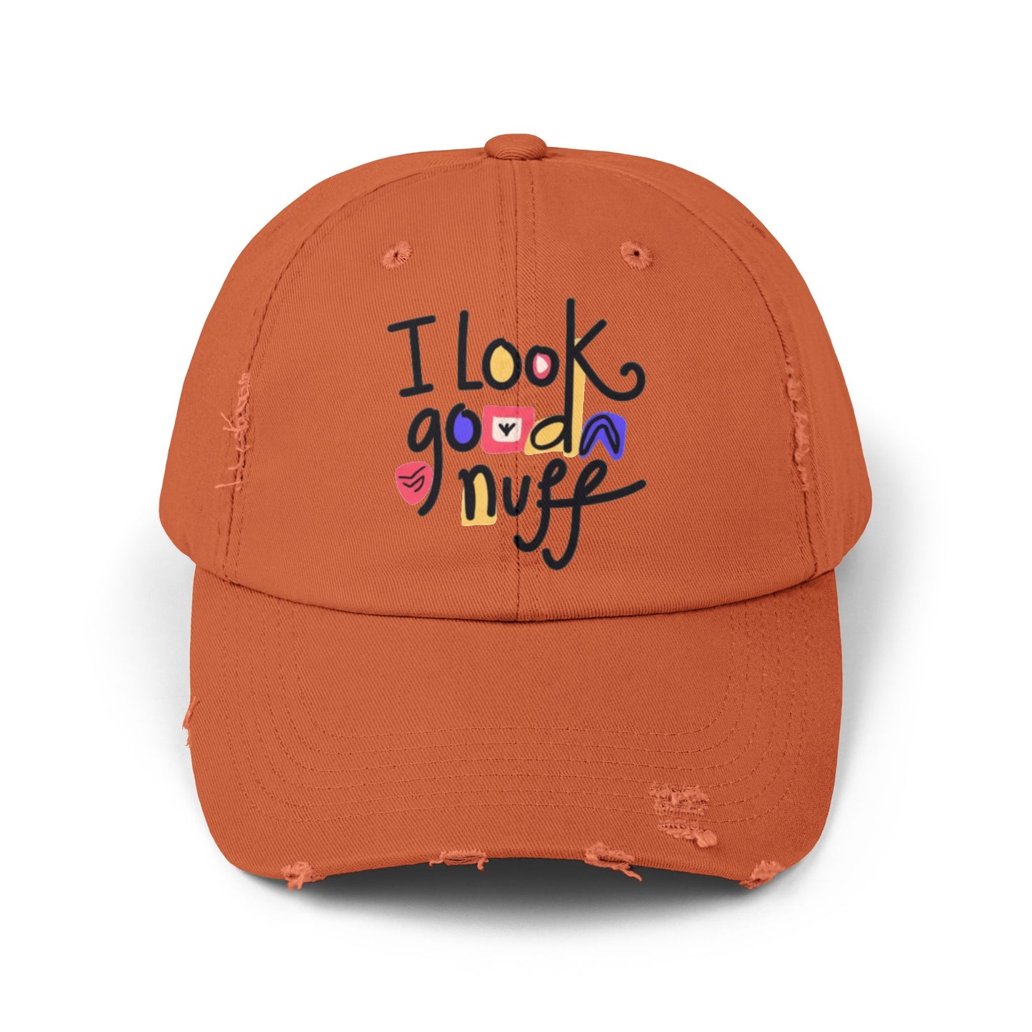 I Look GoodaNuff Distressed Baseball Cap