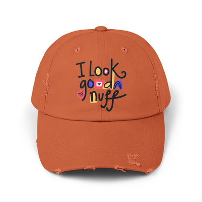 I Look GoodaNuff Distressed Baseball Cap