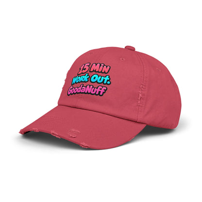 15 Min Workout GoodaNuff Distressed Baseball Cap