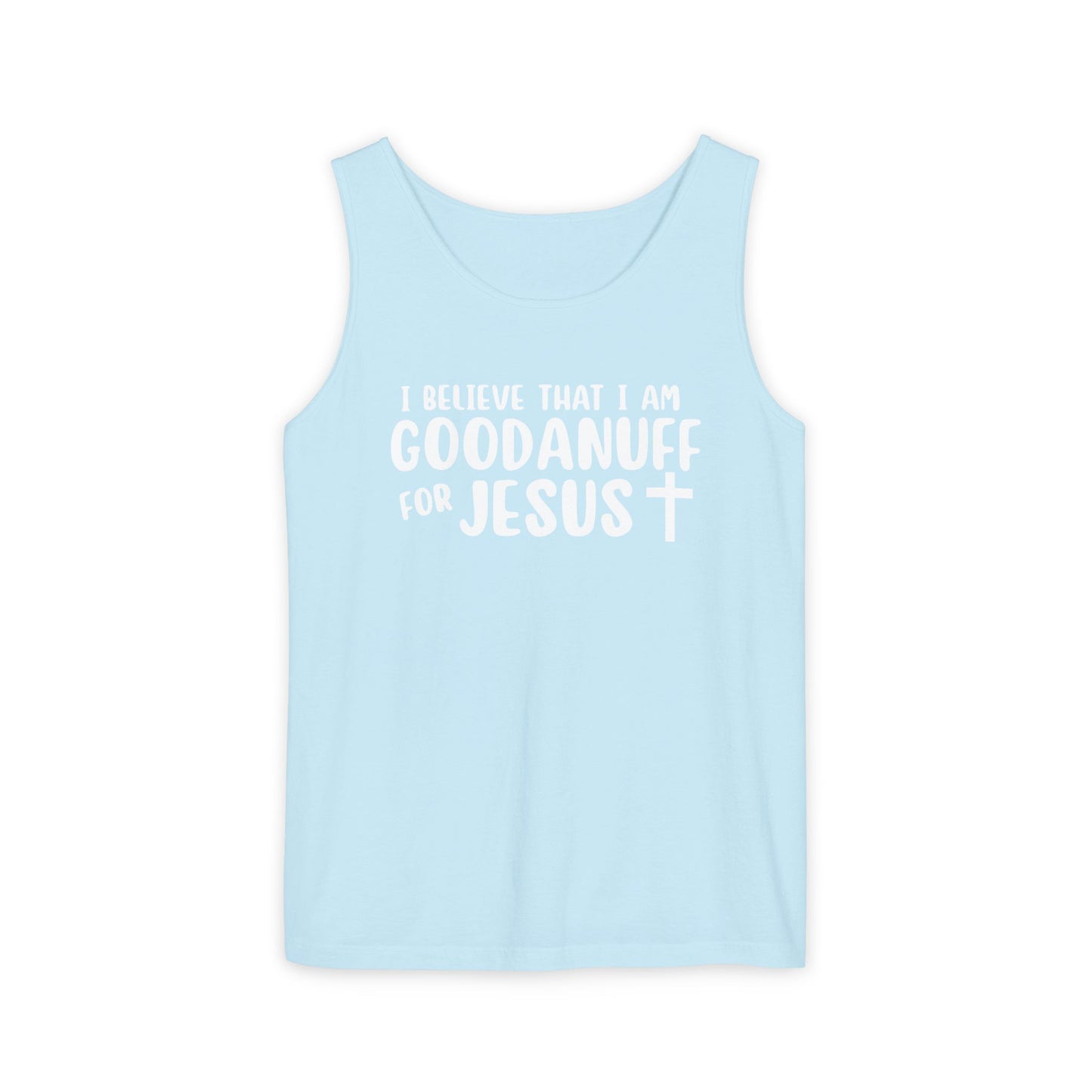I Believe that I am GoodaNuff for Jesus Men's Lightweight Tank Top