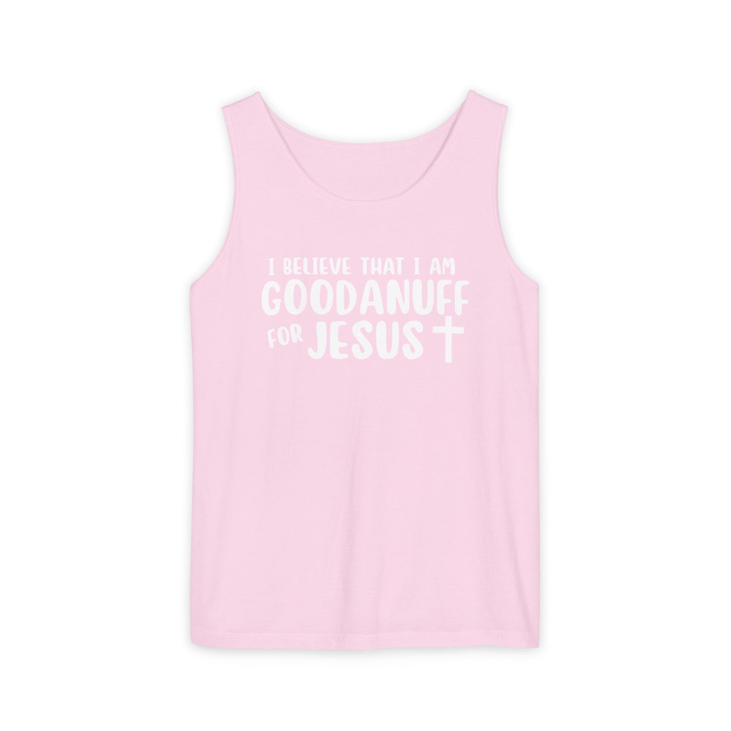 I Believe that I am GoodaNuff for Jesus Men's Lightweight Tank Top
