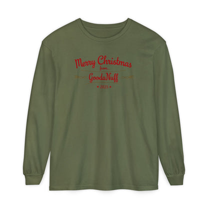 Merry Christmas from...GoodaNuff 2025 Unisex Long Sleeve Tee