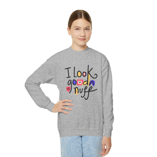 I Look GoodaNuff Unisex Youth Crewneck