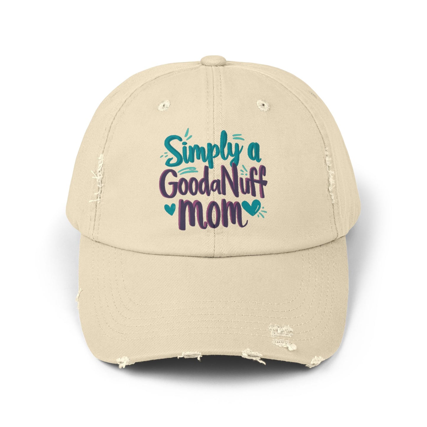Simply a GoodaNuff Mom Distressed Baseball Cap