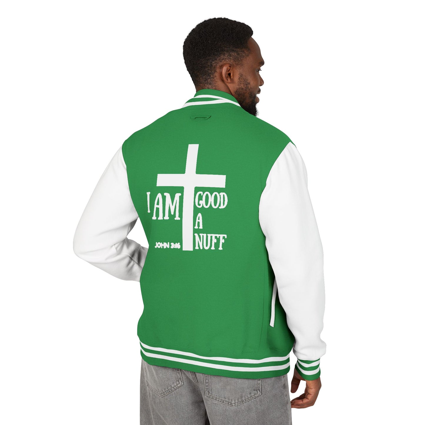 I AM GoodaNuff Unisex Letterman Jacket
