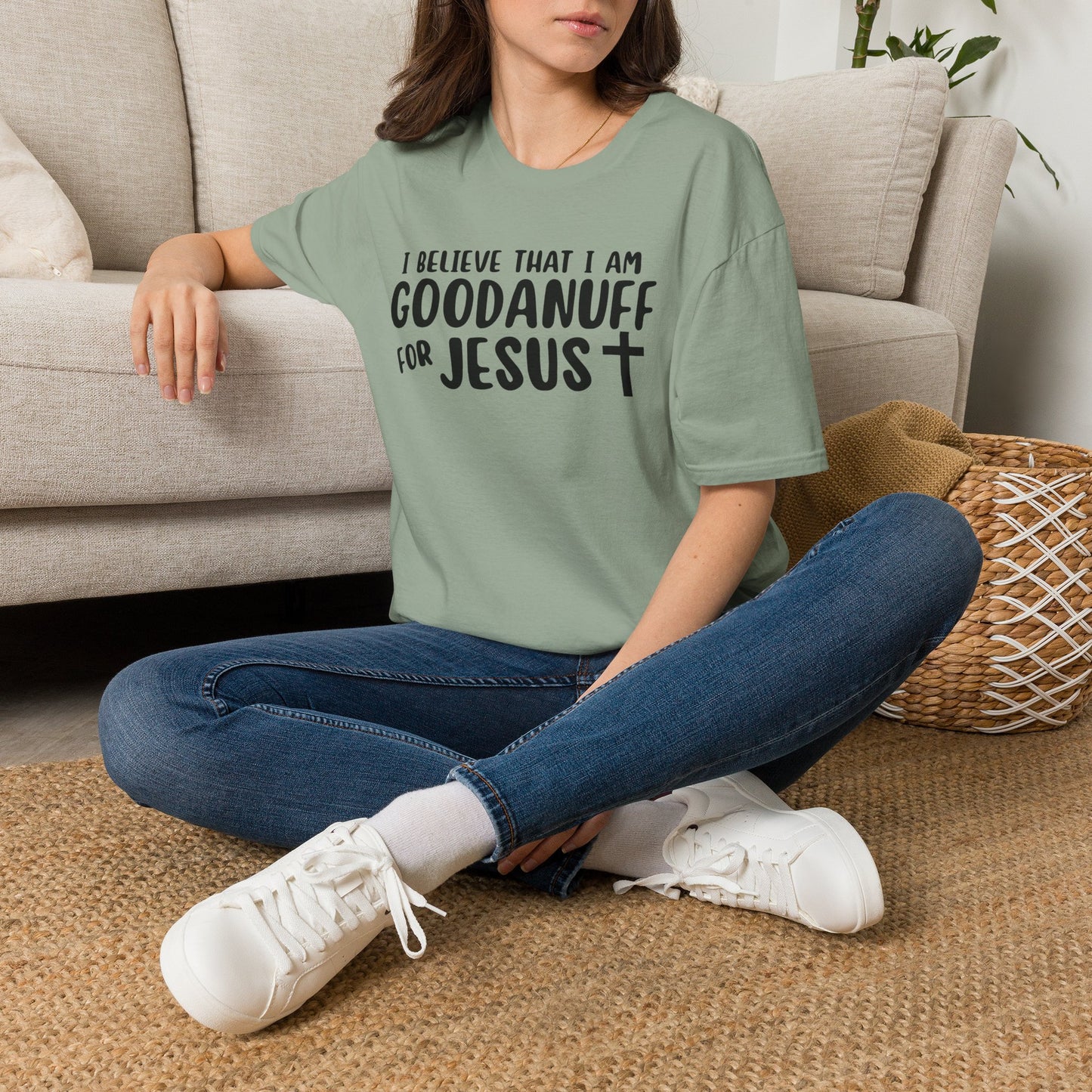 I Believe that I am GoodaNuff for Jesus Unisex Softstyle T-Shirt