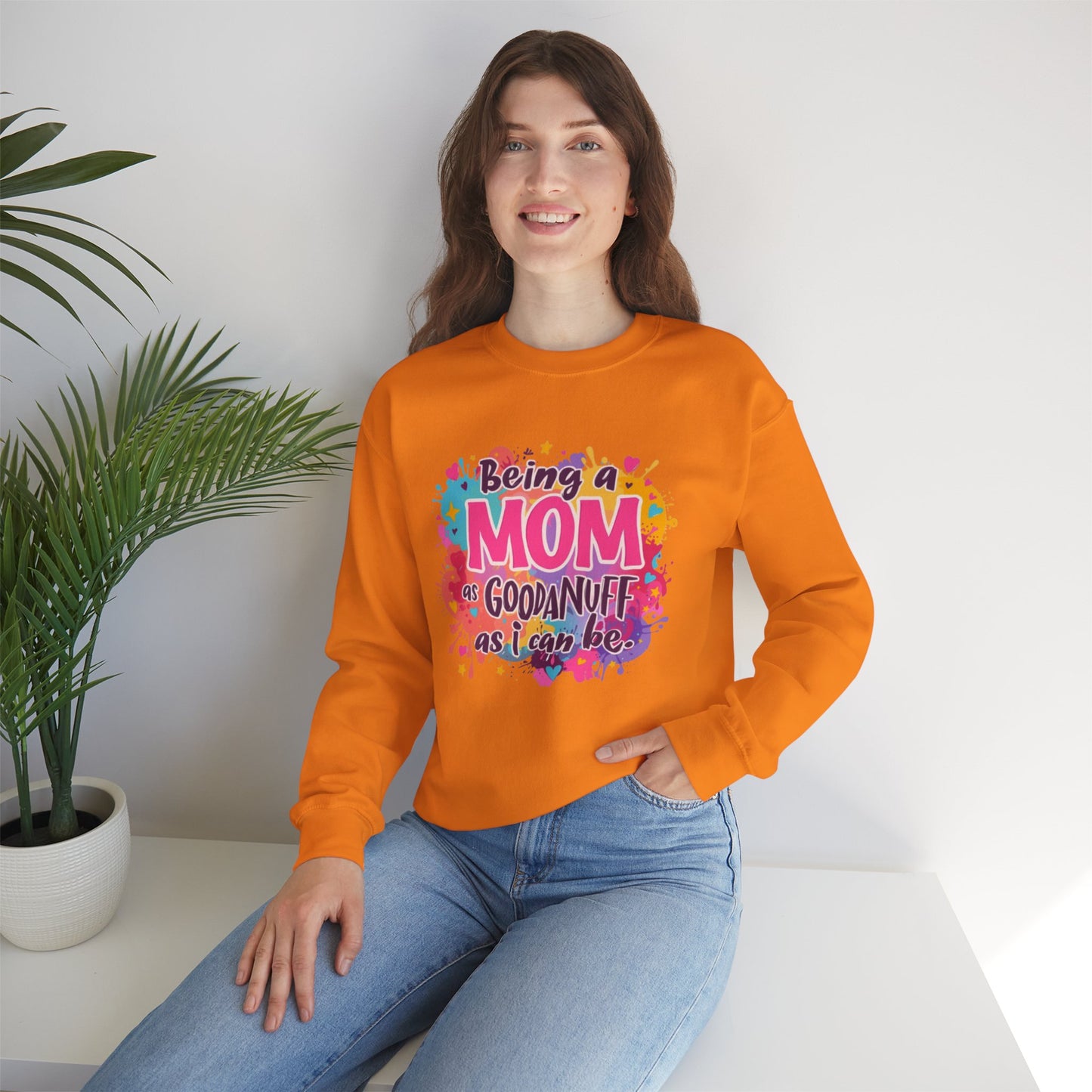 Being a Mom as GoodaNuff as I can be Unisex Softstyle T-Shirt