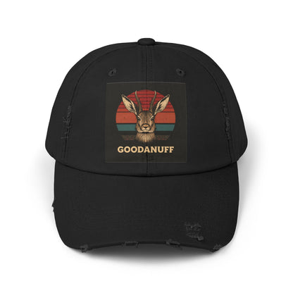 Jackalope...GoodaNuff Distressed Baseball Cap