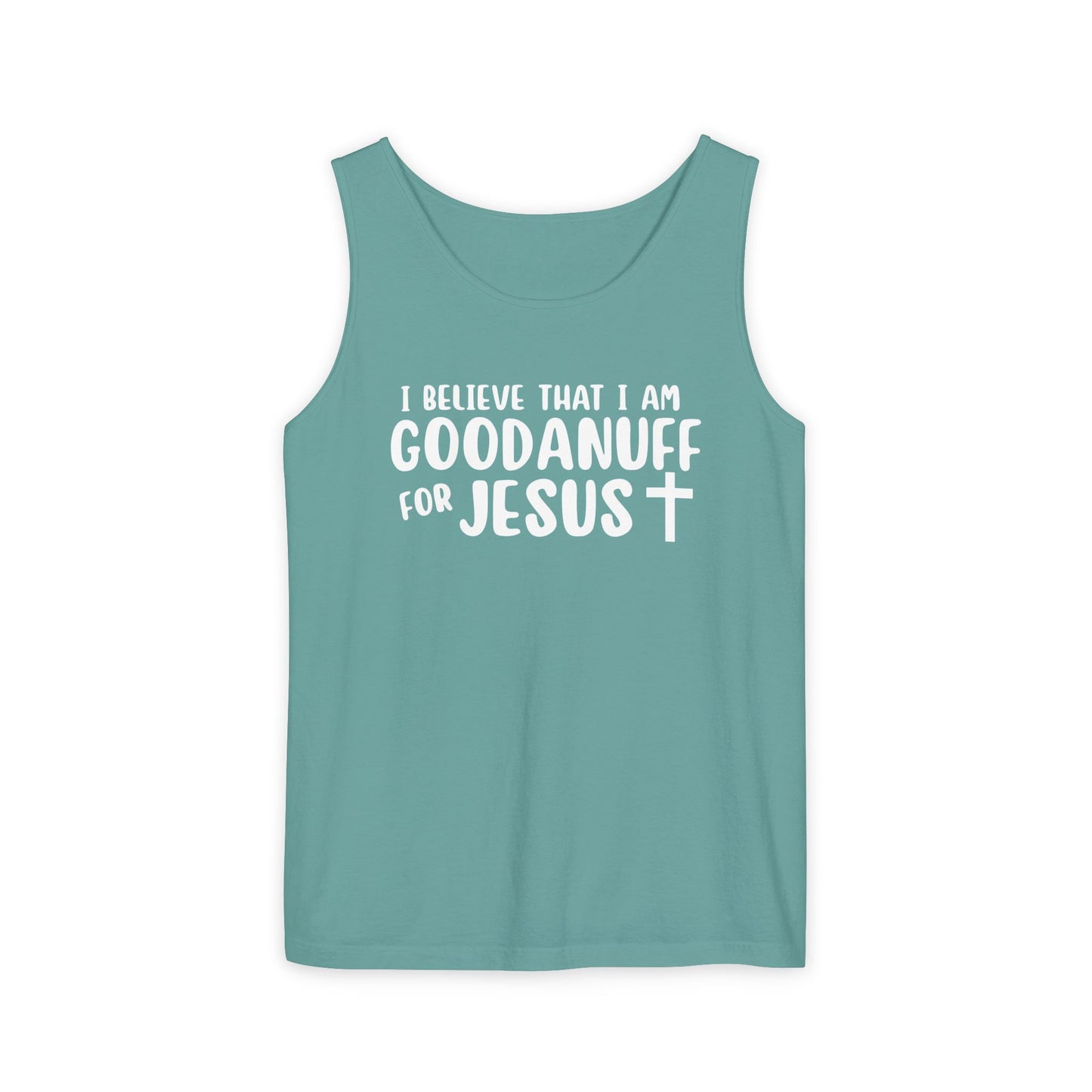 I Believe that I am GoodaNuff for Jesus Men's Lightweight Tank Top