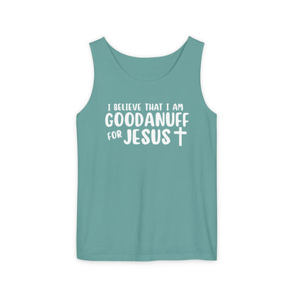 I Believe that I am GoodaNuff for Jesus Men's Lightweight Tank Top