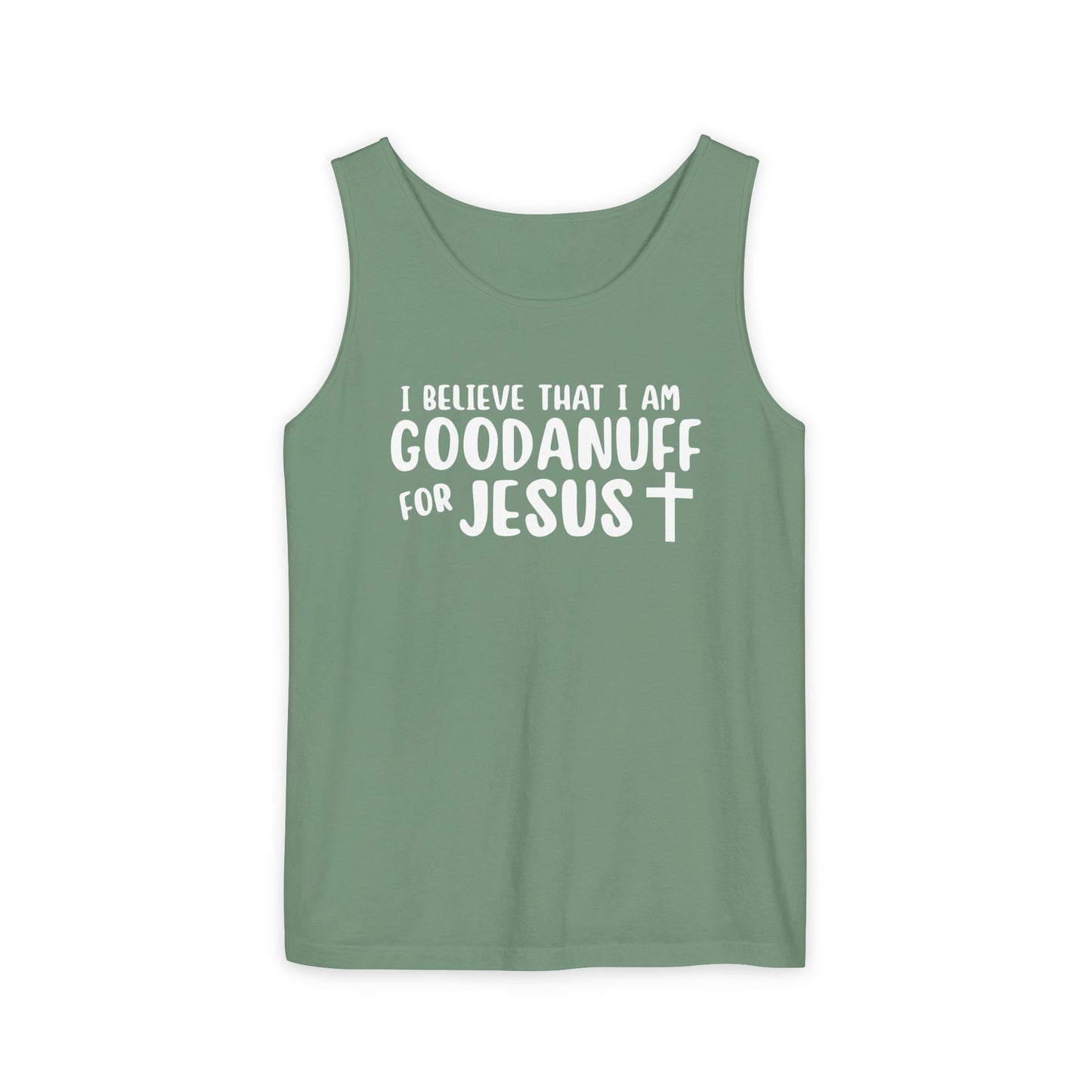 I Believe that I am GoodaNuff for Jesus Men's Lightweight Tank Top