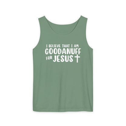 I Believe that I am GoodaNuff for Jesus Men's Lightweight Tank Top