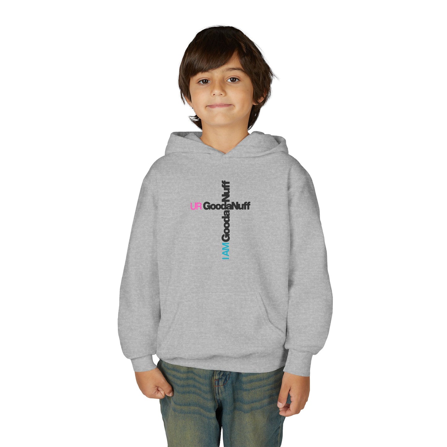 I AM GoodaNuff. UR GoodaNuff Unisex Youth Hoodie