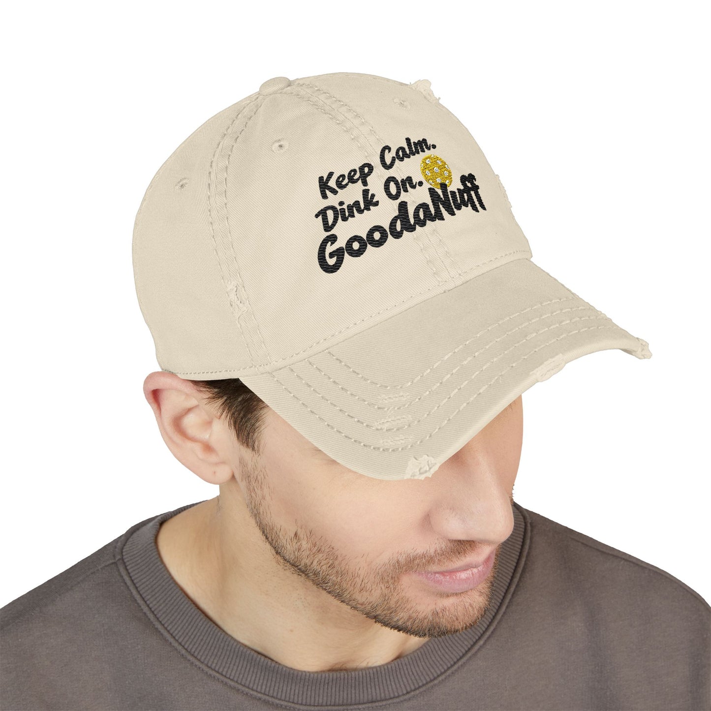 Keep Calm. Dink On. GoodaNuff Embroidery Baseball Cap