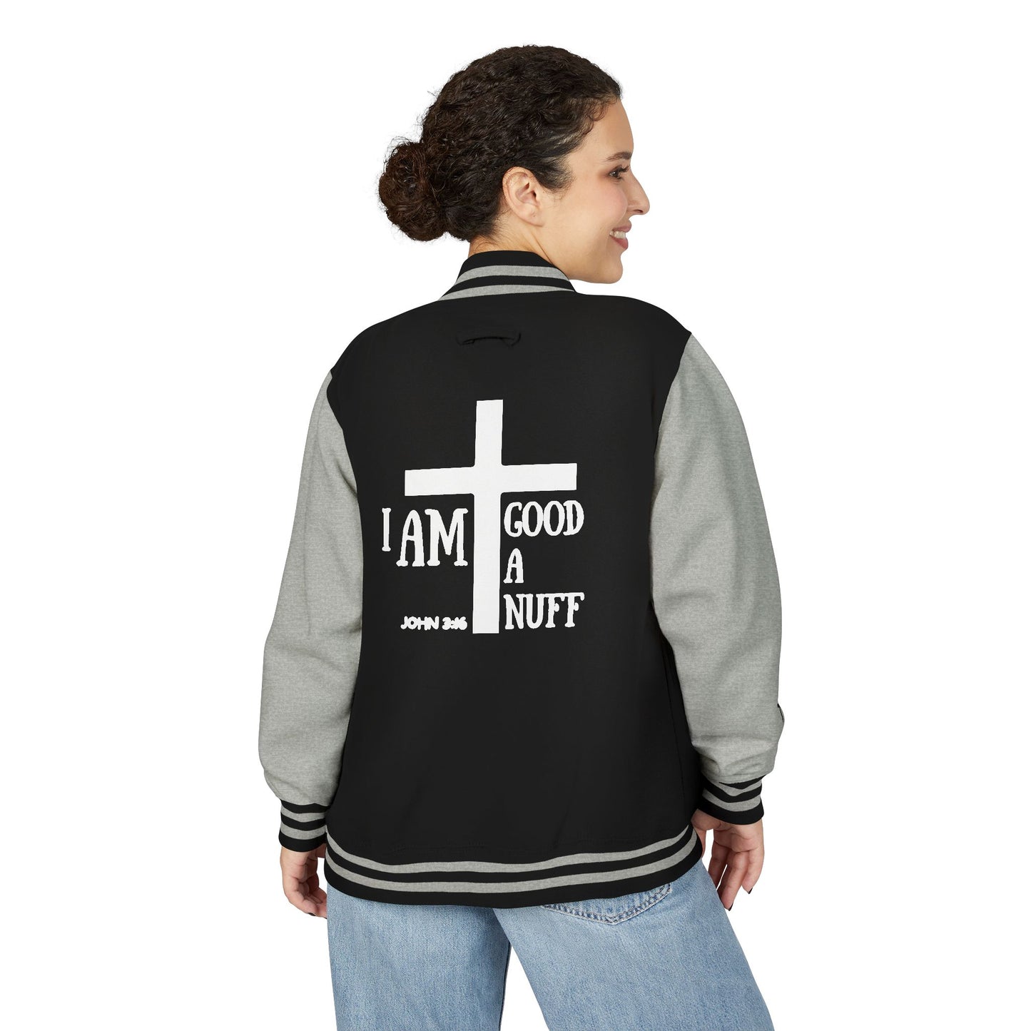 I AM GoodaNuff Unisex Letterman Jacket