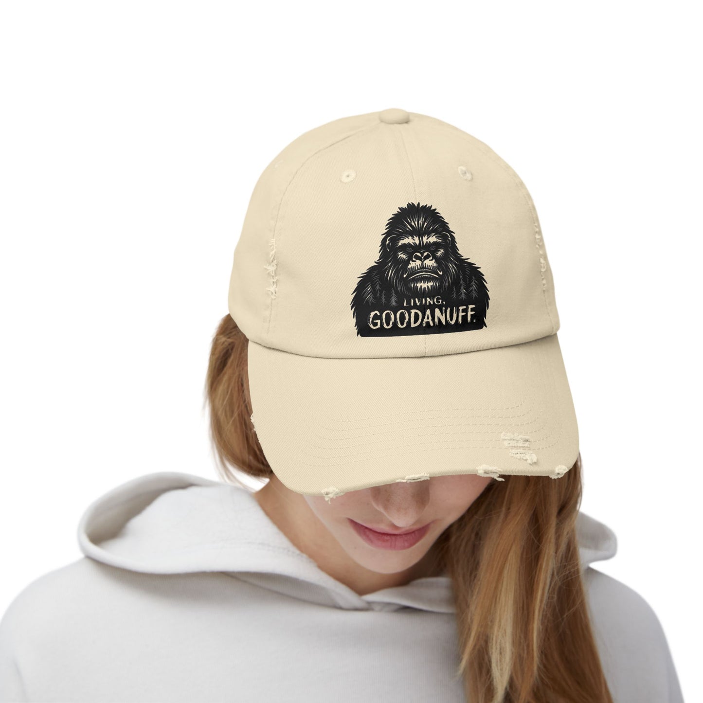 Living GoodaNuff Distressed Baseball Cap