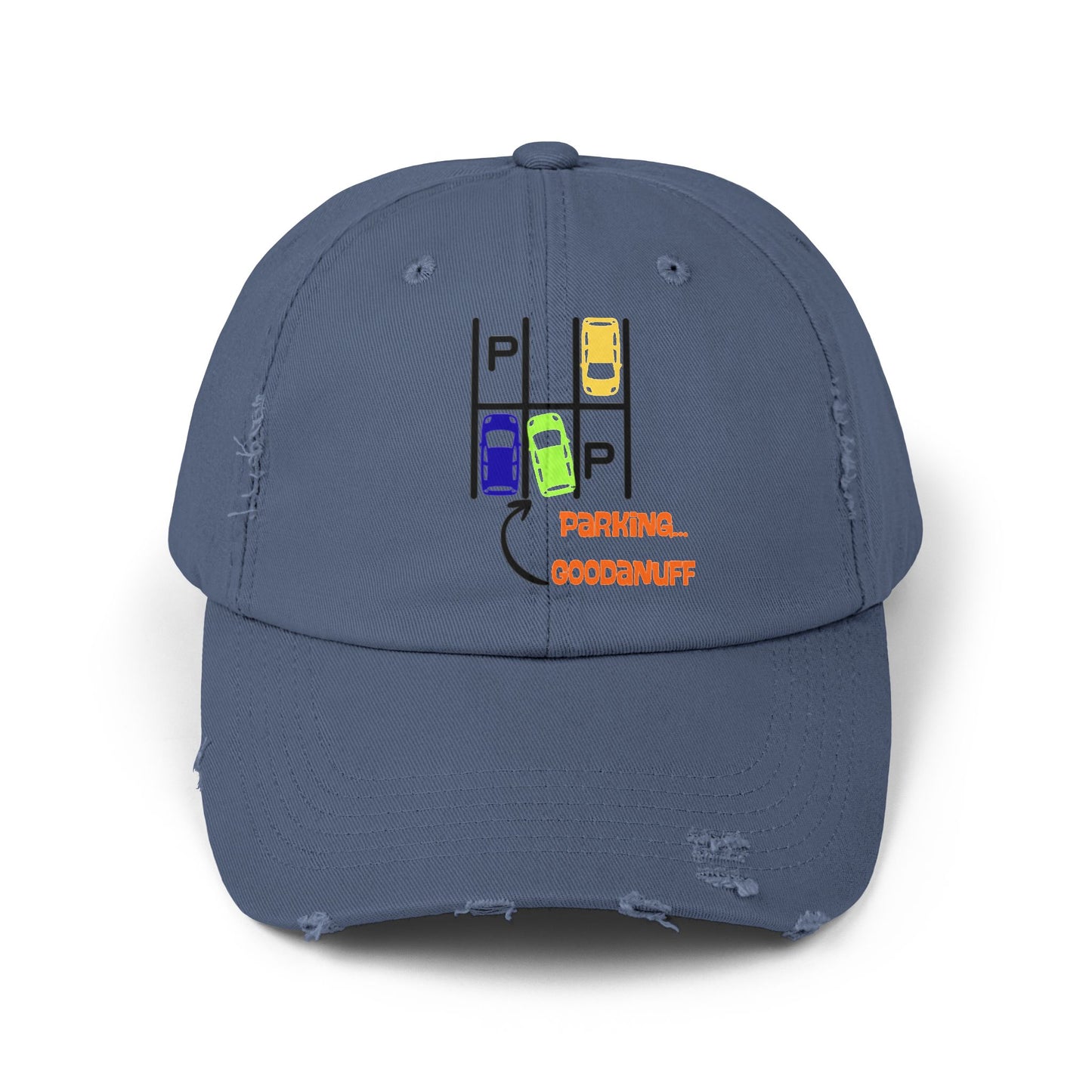 Parking…GoodaNuff Distressed Baseball Cap
