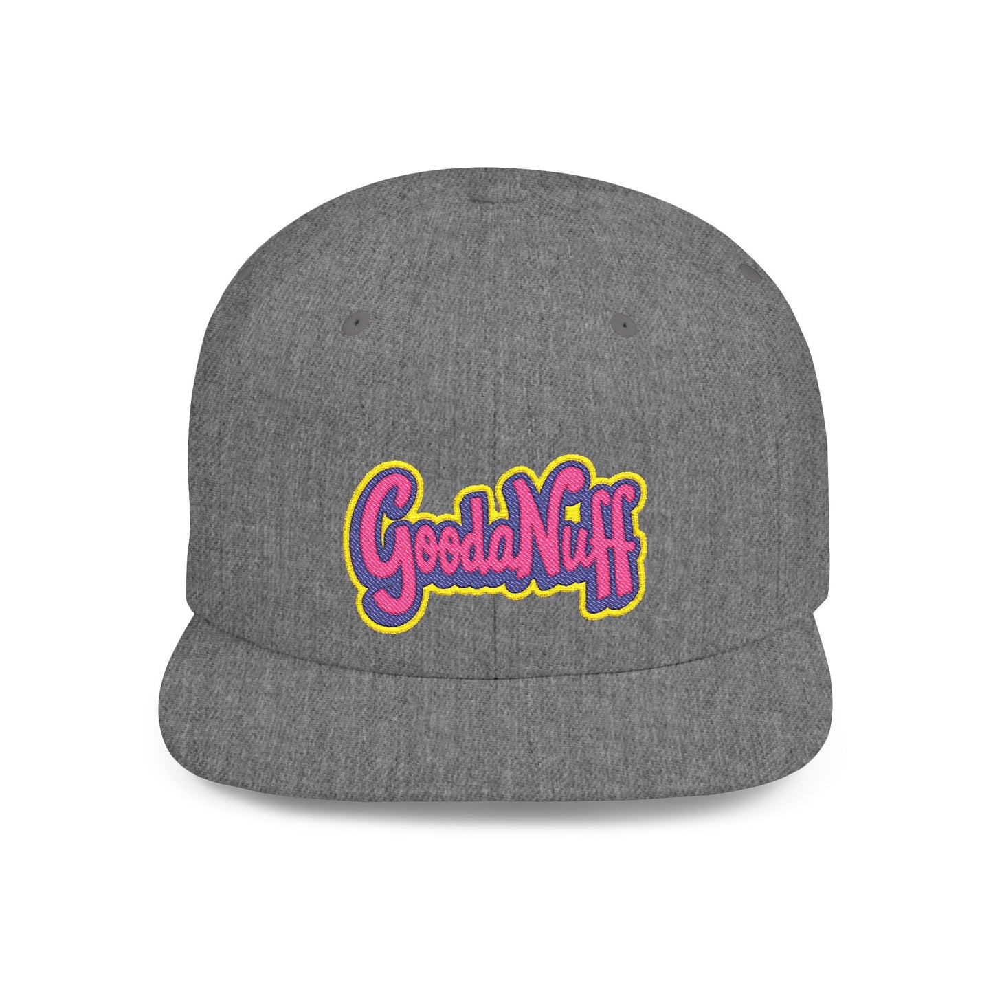 GoodaNuff Embroidery Flat Bill Cap