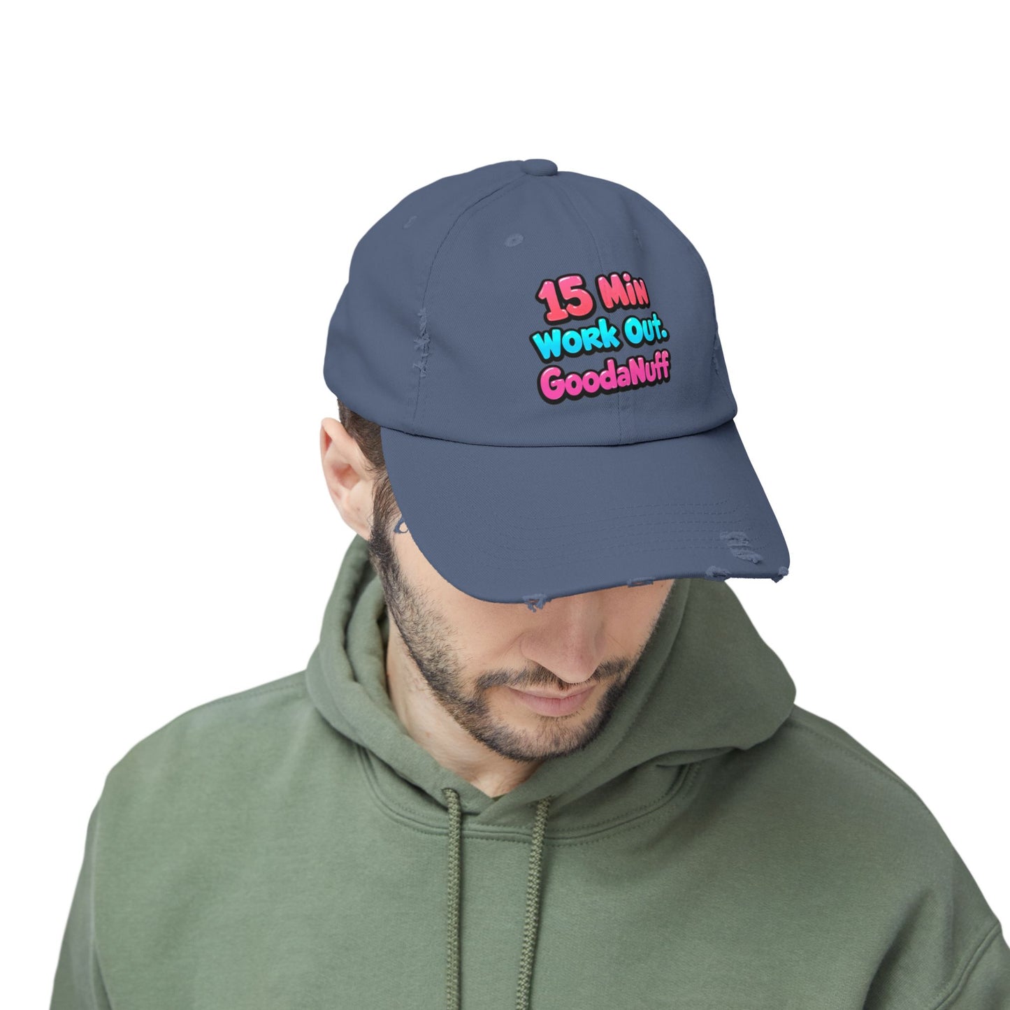 15 Min Workout GoodaNuff Distressed Baseball Cap