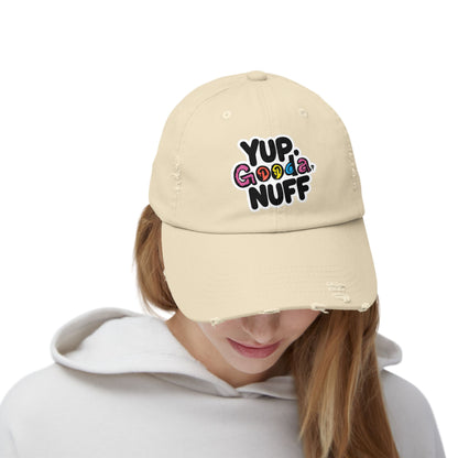 Yup. GoodaNuff Distressed Baseball Cap