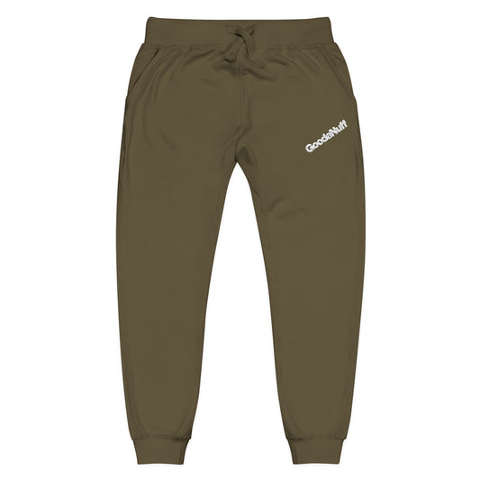 White-GoodaNuff Classic Unisex Jogger Sweatpants