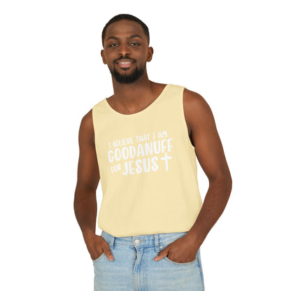 I Believe that I am GoodaNuff for Jesus Men's Lightweight Tank Top