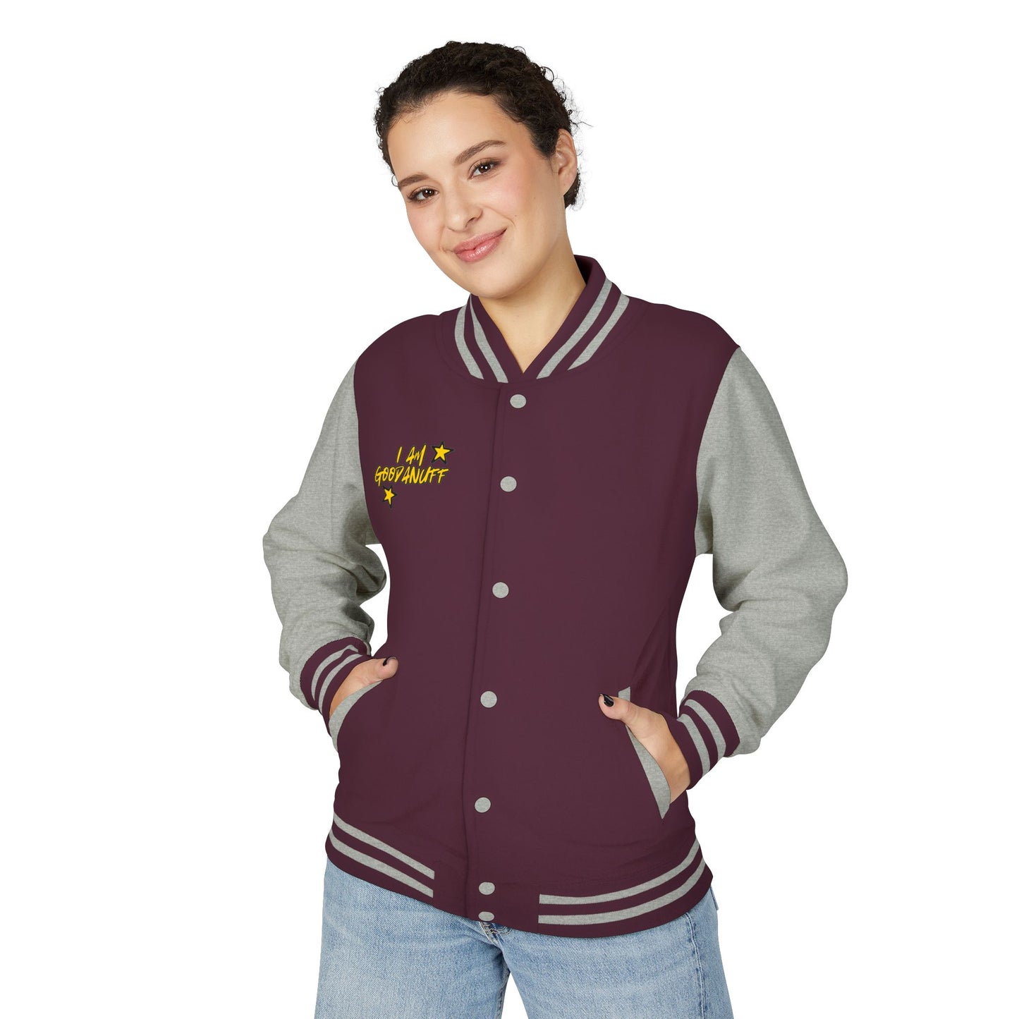 I Am GoodaNuff Unisex Letterman Jacket