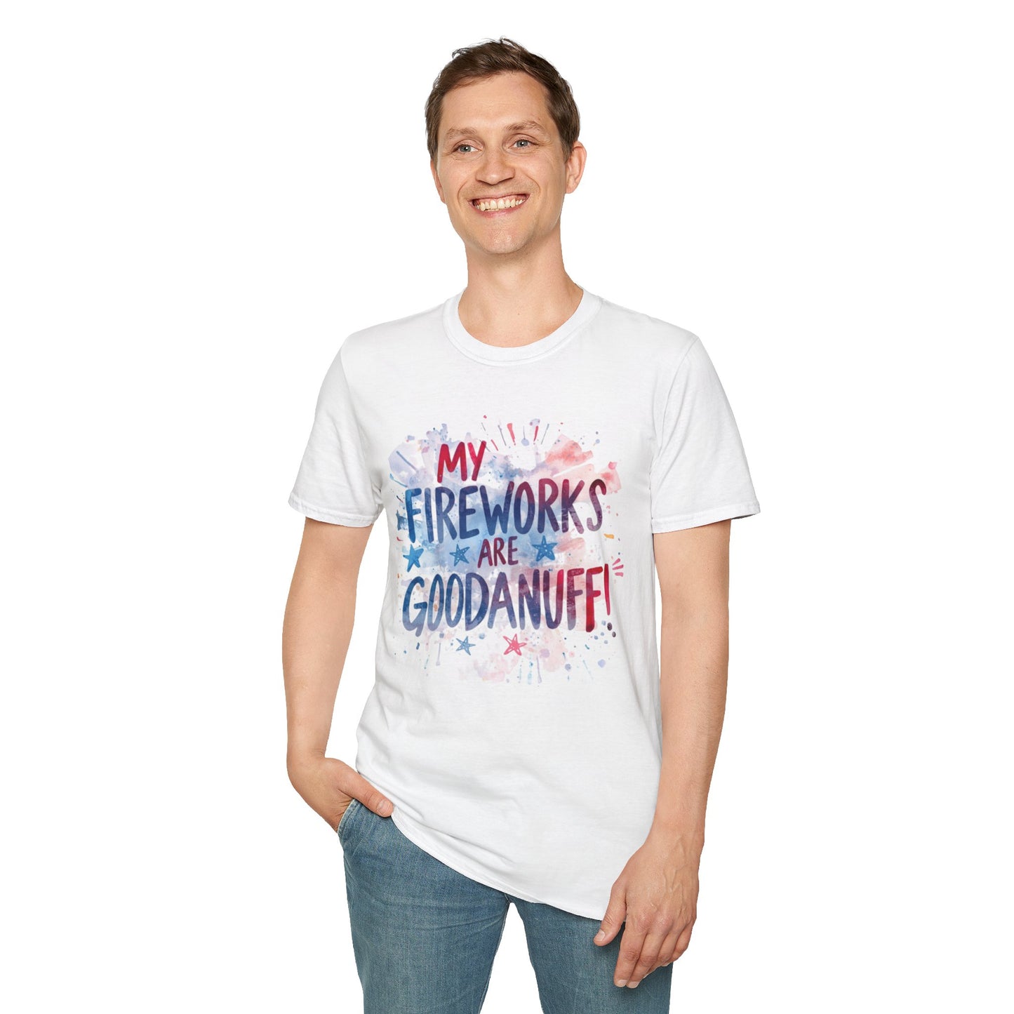 My Fireworks are GoodaNuff Unisex Softstyle T-Shirt