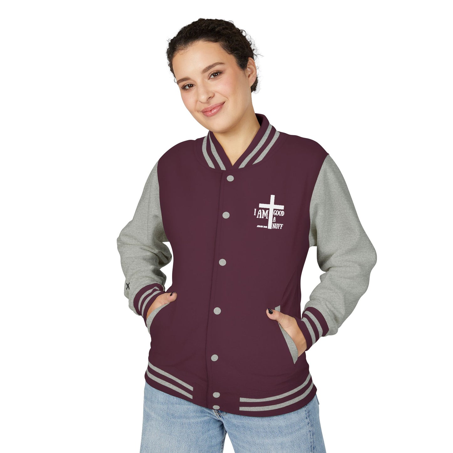 I AM GoodaNuff Unisex Letterman Jacket