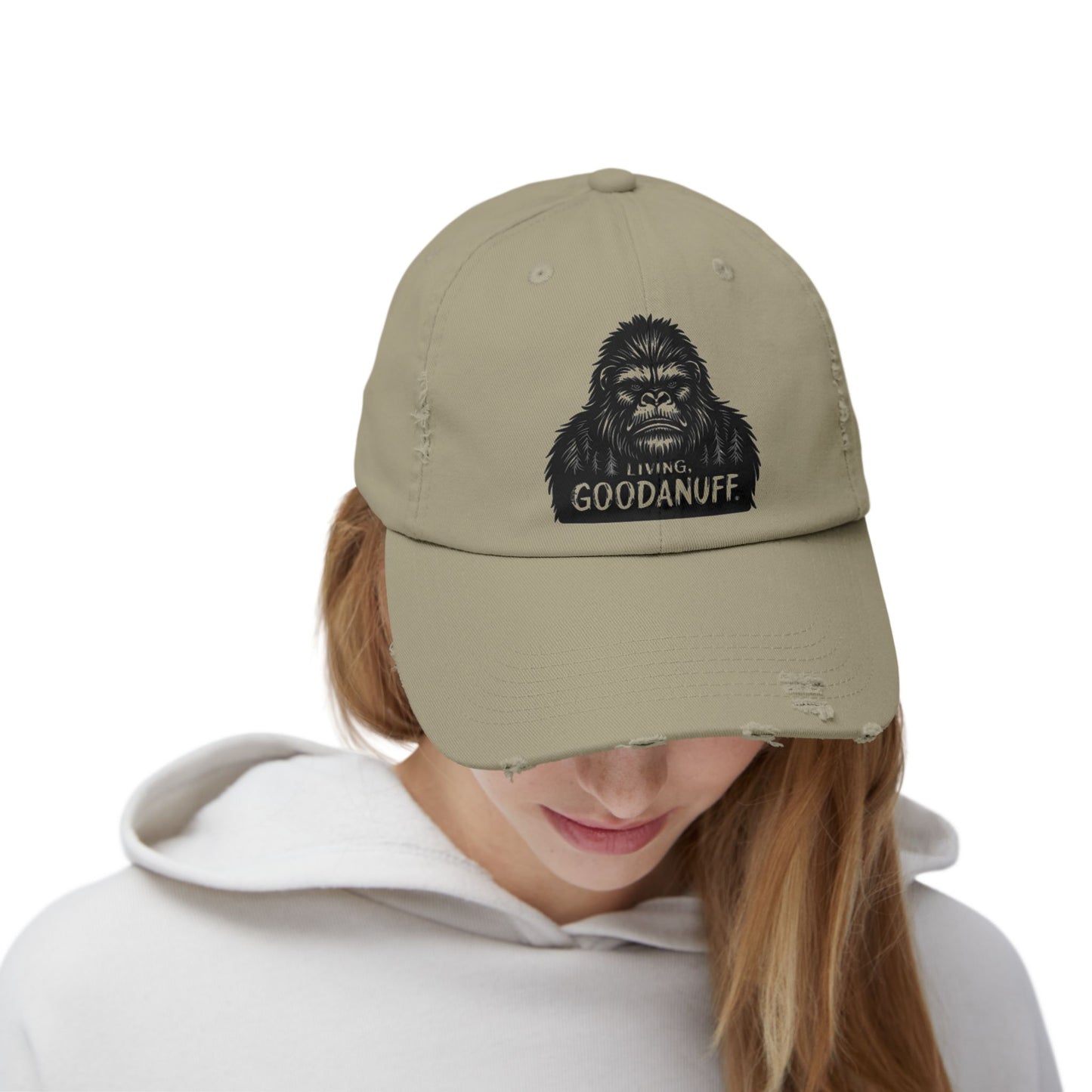 Living GoodaNuff Distressed Baseball Cap
