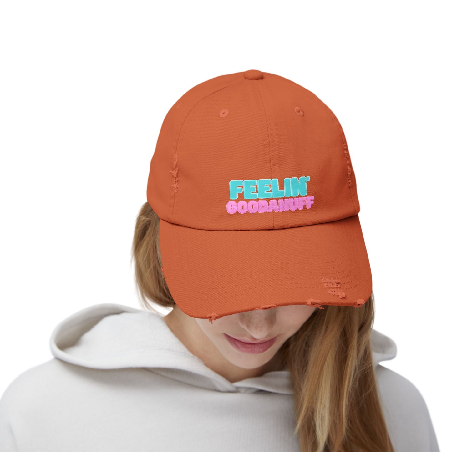 Feelin GoodaNuff Distressed Baseball Cap