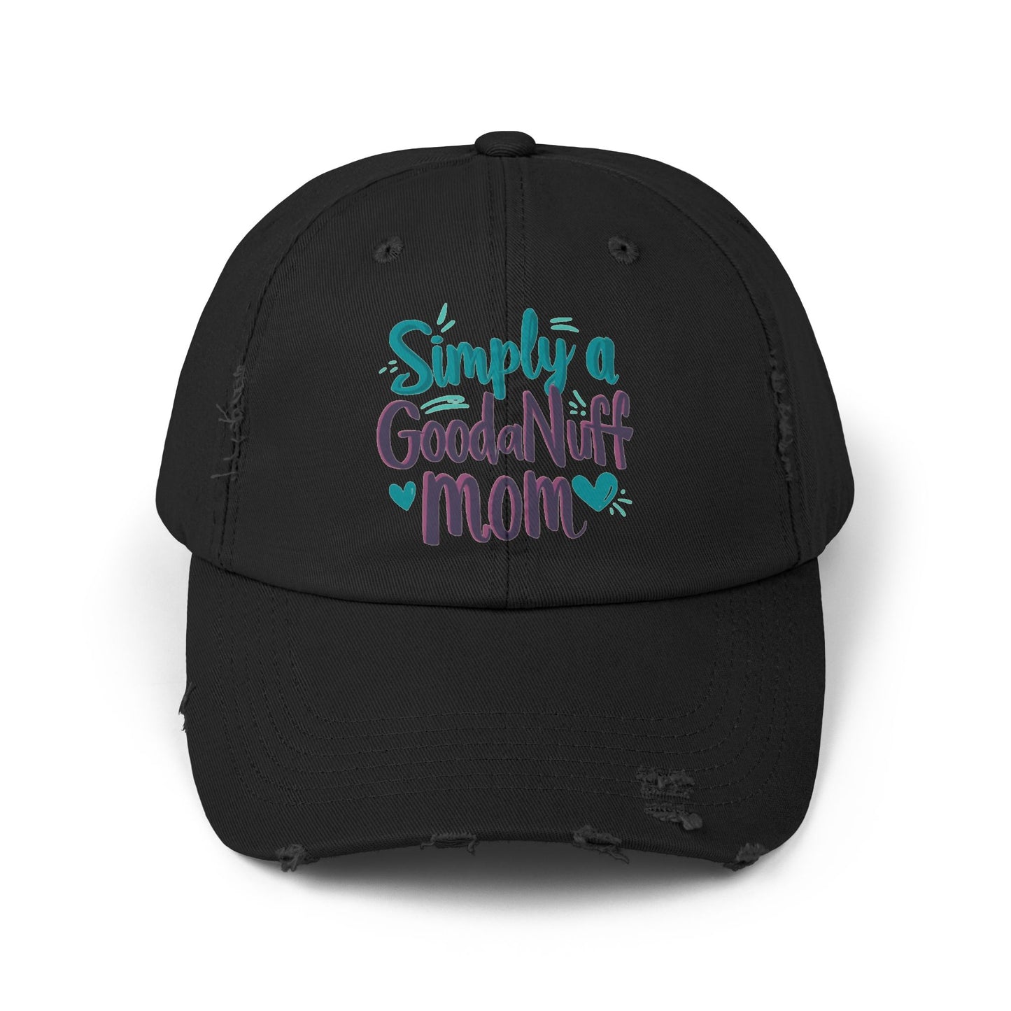 Simply a GoodaNuff Mom Distressed Baseball Cap