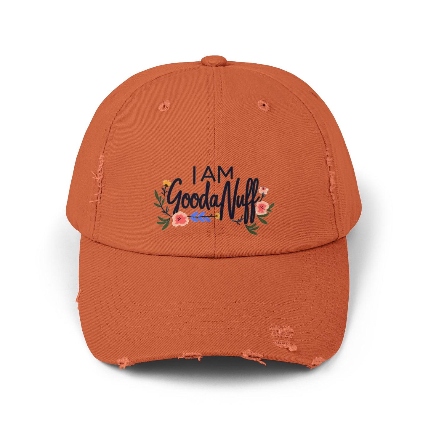 I AM GoodaNuff Distressed Baseball Cap