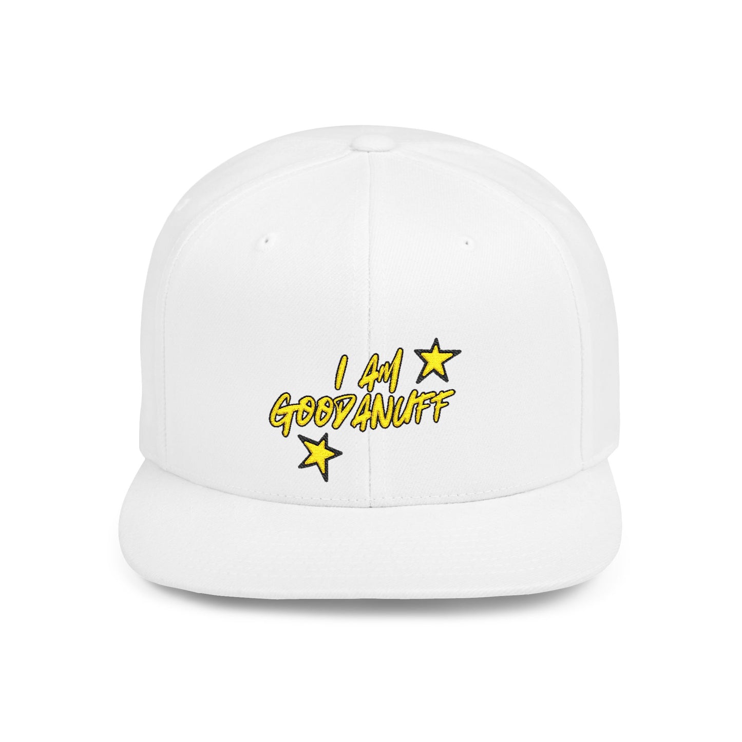 I Am GoodaNuff Embroidery Flat Bill Cap